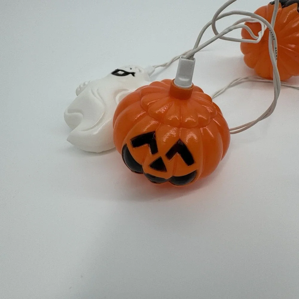 Vintage Halloween Ghost & Jack-O-Lantern String Lights‎ – Tested & Working Retro